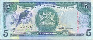 Trinidad and Tobago, 5 Dollar, P37d