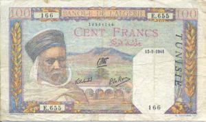 Tunisia, 100 Franc, P13a