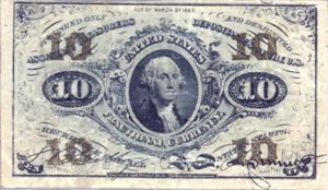 United States, The, 10 Cent, P108