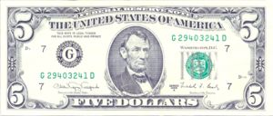United States, The, 5 Dollar, P481b G