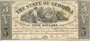 Confederate States of America, 5 Dollar, S870