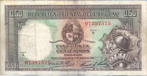 Uruguay, 50 Centesimo, P27a