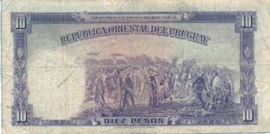 Uruguay, 10 Peso, P30b