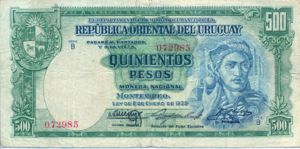 Uruguay, 500 Peso, P40a