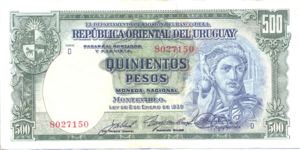 Uruguay, 500 Peso, P40c