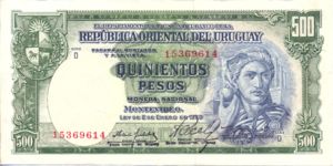 Uruguay, 500 Peso, P44b