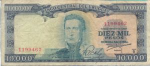 Uruguay, 10,000 Peso, P51c