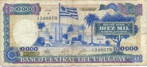 Uruguay, 10,000 New Peso, P67a