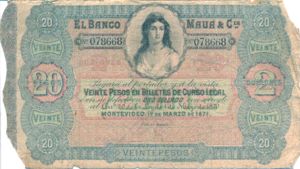 Uruguay, 20 Peso, S292