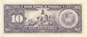 Venezuela, 10 Bolivar, P61a