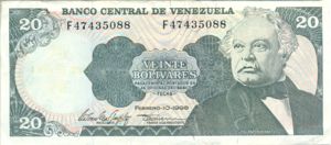 Venezuela, 20 Bolivar, P63f