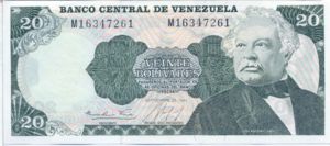 Venezuela, 20 Bolivar, P64