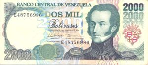 Venezuela, 2,000 Bolivar, P77c