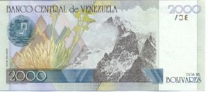 Venezuela, 2,000 Bolivar, P80