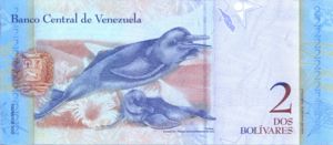 Venezuela, 2 Bolivar, P88b, B358b