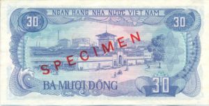 Vietnam, 30 Dong, P95s, SBV B23as