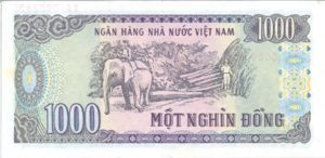 Vietnam, 1,000 Dong, P106s, SBV B34bs