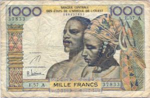 West African States, 1,000 Franc, P103Ae