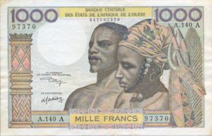 West African States, 1,000 Franc, P103Ak