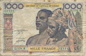 West African States, 1,000 Franc, P103Am