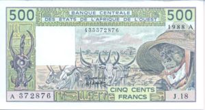 West African States, 500 Franc, P106Aa