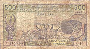 West African States, 500 Franc, P106Ai