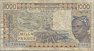 West African States, 1,000 Franc, P107Ah