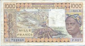 West African States, 1,000 Franc, P107Ai