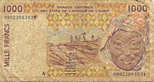 West African States, 1,000 Franc, P111Ah