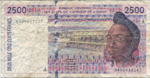 West African States, 2,500 Franc, P112Ac