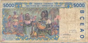 West African States, 5,000 Franc, P113Ae