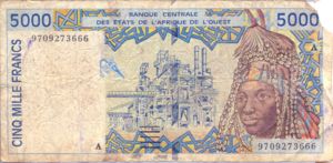 West African States, 5,000 Franc, P113Af
