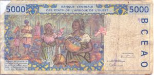 West African States, 5,000 Franc, P113Af