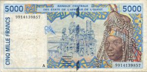 West African States, 5,000 Franc, P113Ai