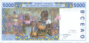 West African States, 5,000 Franc, P113Ak