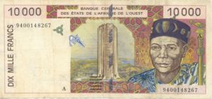West African States, 10,000 Franc, P114Ab