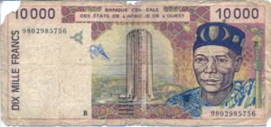 West African States, 10,000 Franc, P214Bf