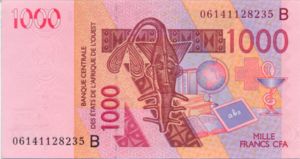 West African States, 1,000 Franc, P215BNew