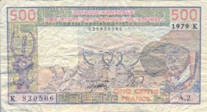 West African States, 500 Franc, P705Ka