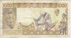 West African States, 1,000 Franc, P707Kb