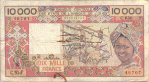 West African States, 10,000 Franc, P709Kj