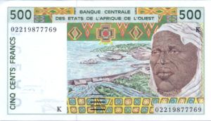 West African States, 500 Franc, P710Km