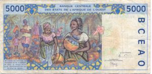 West African States, 5,000 Franc, P113Ah