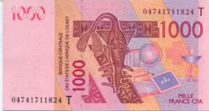 West African States, 1,000 Franc, P815Ta