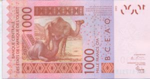 West African States, 1,000 Franc, P815Ta