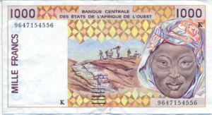 West African States, 1,000 Franc, P711Kf