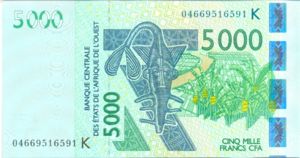 West African States, 5,000 Franc, P717Kb
