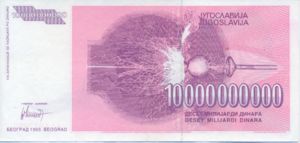 Yugoslavia, 10,000,000,000 Dinar, P127