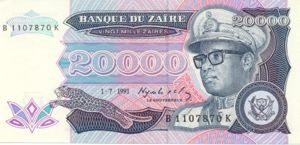 Zaire, 20,000 Zaire, P39a
