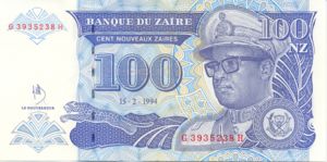 Zaire, 100 New Zaire, P58b